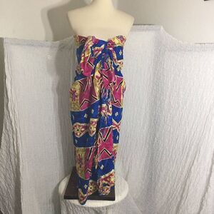 Colorful Multiple-print Swim Cover-Up Sarong